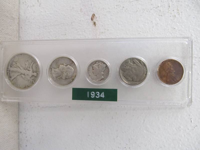 lot 88 image: Set of 1934 US Coins