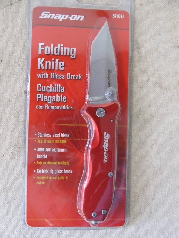 lot 138 image: Brand New SNAP-ON Folding Utility Knife wGlass Breaker