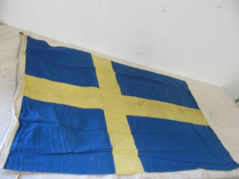 lot 184 image: Vintage Swedish Flag