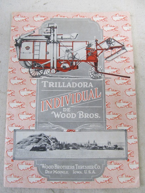 lot 154 image: 1926 Wood Brothers Threshing Farm Implement Catalog - Argentina Version
