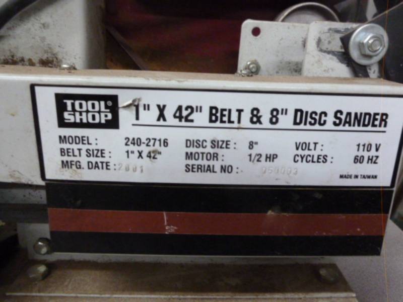 lot 90 image: Belt  Disc Sander