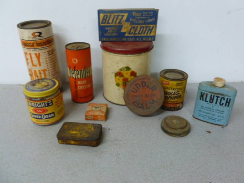 lot 129 image: Vintage Containers