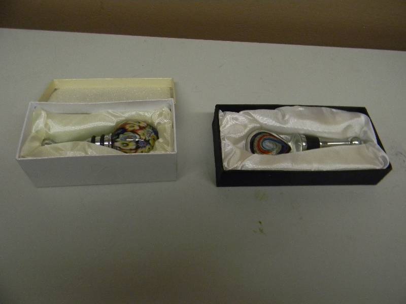 lot 52 image: 2 VERY UNIQUE BOTTLE STOPPERS - SEE PICTURES
