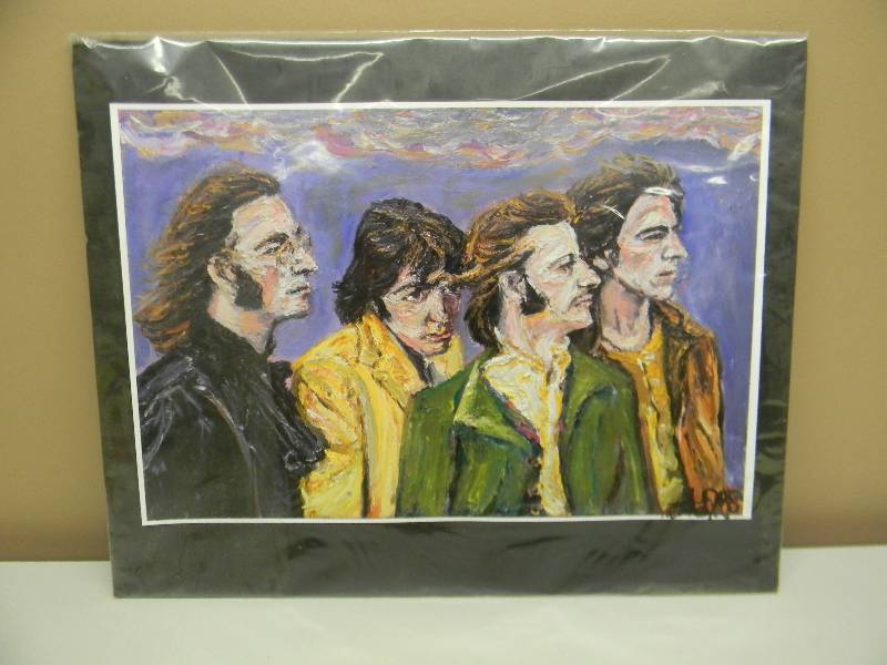 lot 64 image: VINTAGE LARGE BEATLES POSTER - APPROX 20 BY 17 - SEE PICTURES