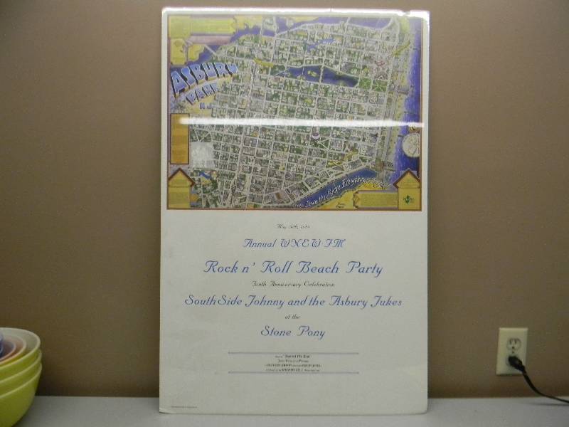 lot 65 image: VINTAGE CONCERT POSTER AUSBURY NJ - APPROX 24 BY 36 - SEE PICTURES