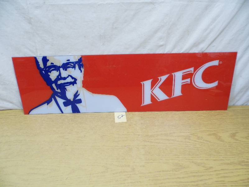 lot 52 image: KFC Plastic Sign