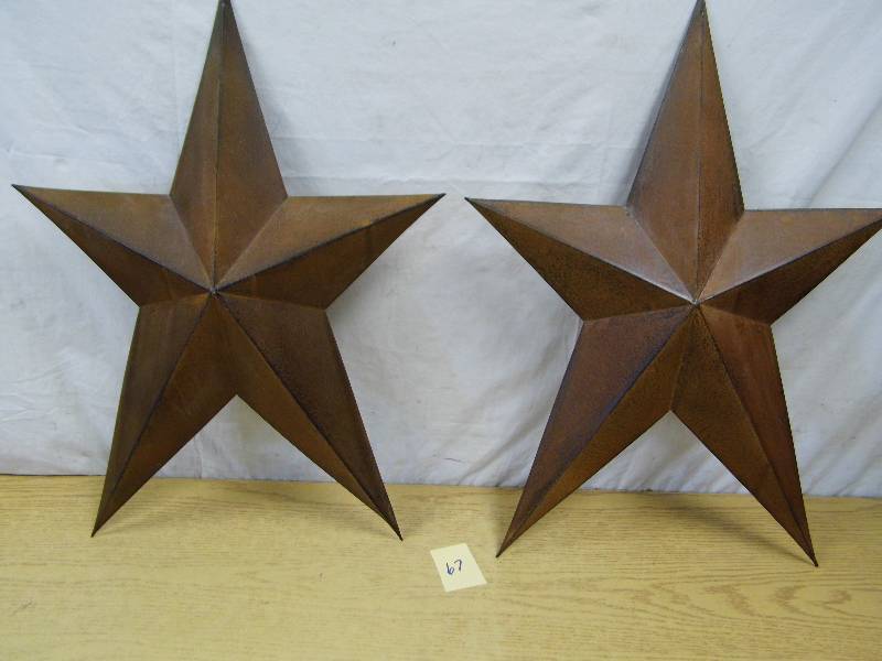 lot 67 image: 2 Metal Stars