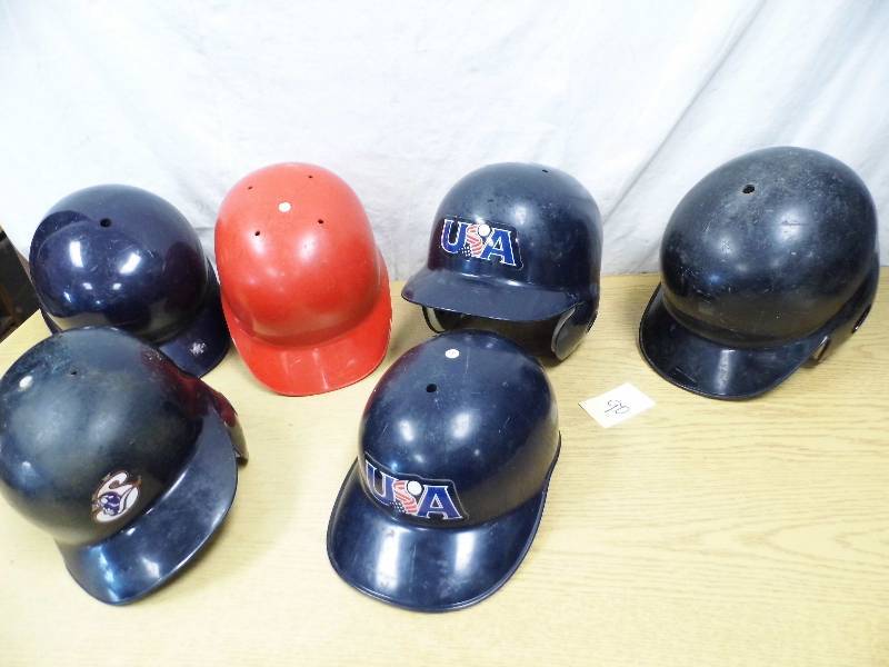 lot 90 image: Batting Helmets