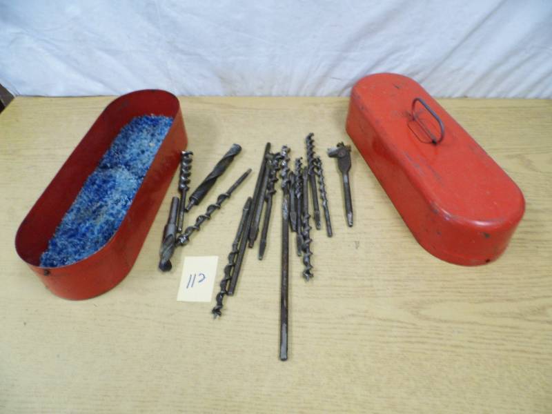 lot 112 image: Drill Bits - Metal Case