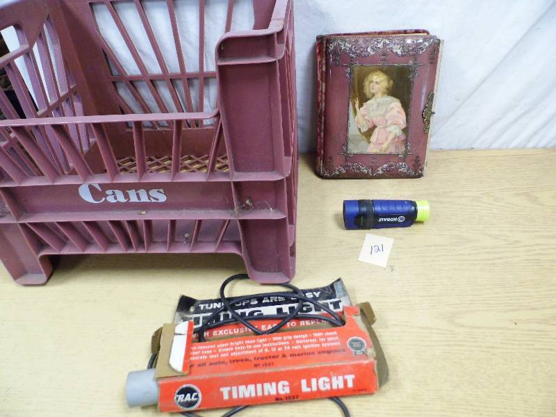 lot 121 image: Antique Album - Timing Light - Crate