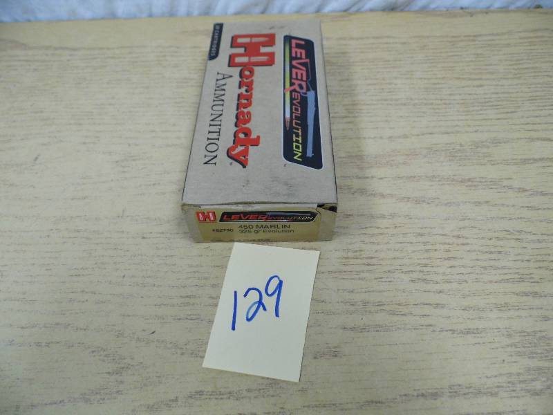 lot 129 image: Lever Evolution 450 Marlin Ammunition