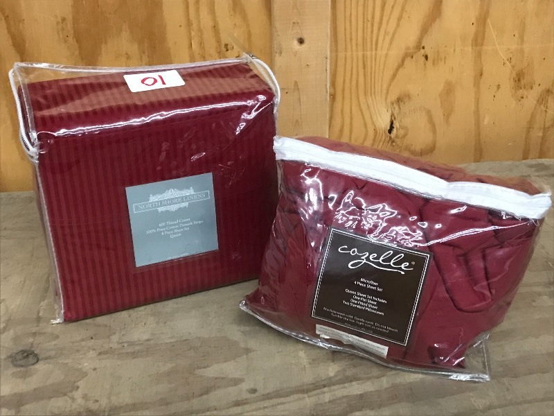 lot 10 image: (1) Cazelle 4-Piece Queen Sheet Set...