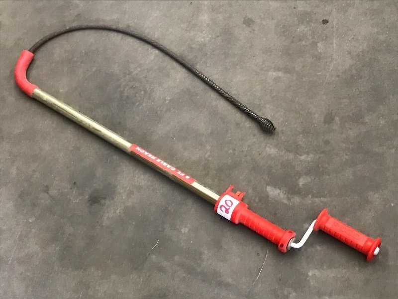 lot 20 image: Ridgis K-6 Drain Cleaner, 6ft Reach...