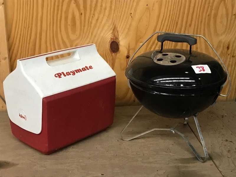 lot 38 image: (1) Weber BBQ Grill & (1) Coleman L...