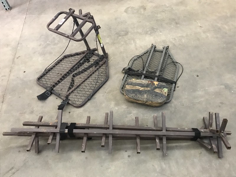 lot 46 image: (2) Hang-On Tree Stand & (1) Strap-...