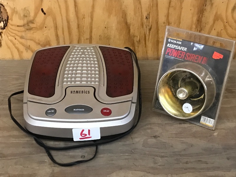 lot 61 image: Homedics Foot Massager & Keepsafer ...