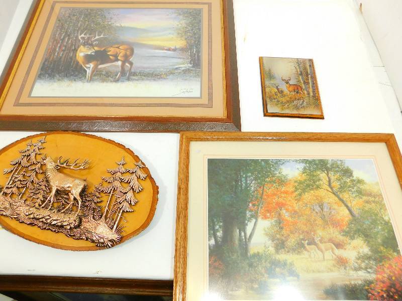 Four Pictures Of Deer