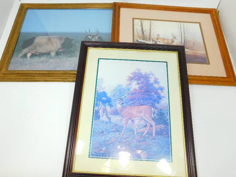 Three Framed Pictures