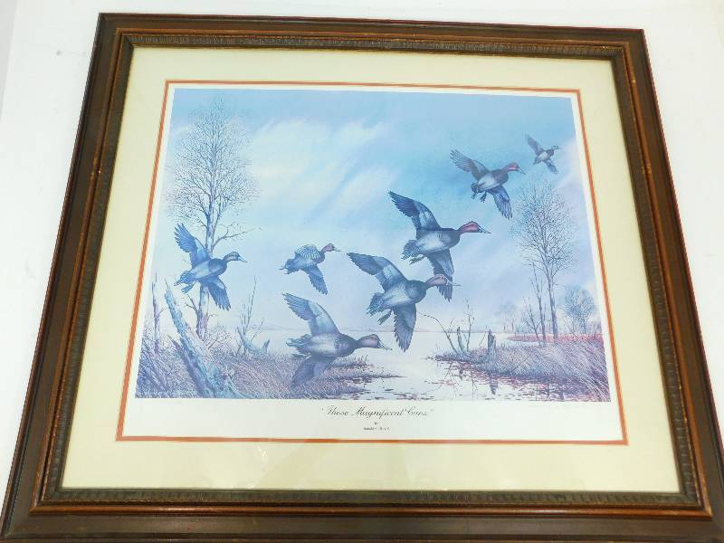 Framed & Matted Picture Of Those Magnificent Cans  By Donald W. Blais