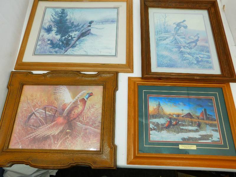 Four Framed & Matted Pictures