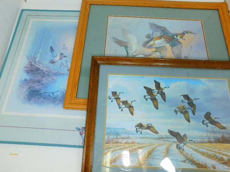 Three Framed & Matted Pictures