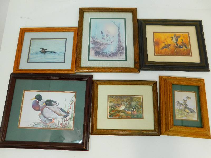 Six Matted & Framed Pictures