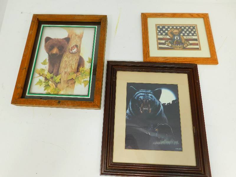 Three Matted & Framed Pictures