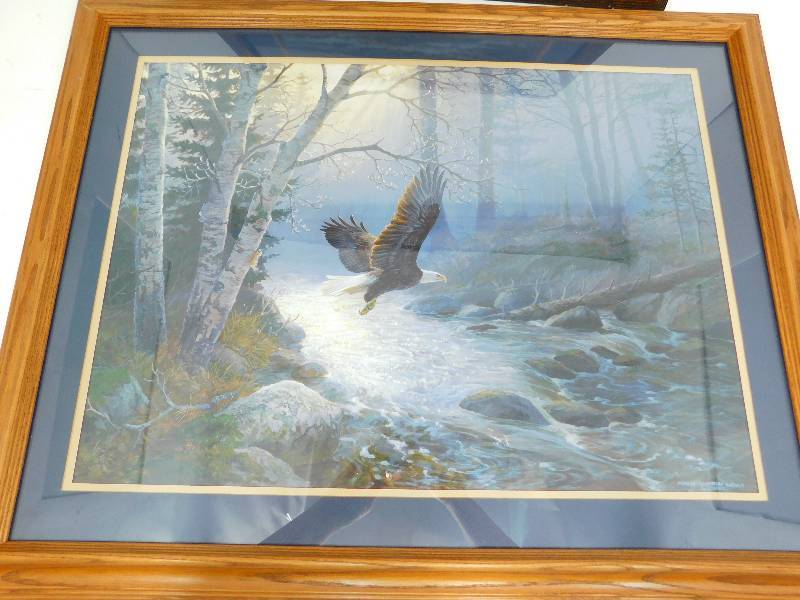 Framed & Matted Picture Of Spring Run-Bald Eagle  By Persis Clayton Weirs