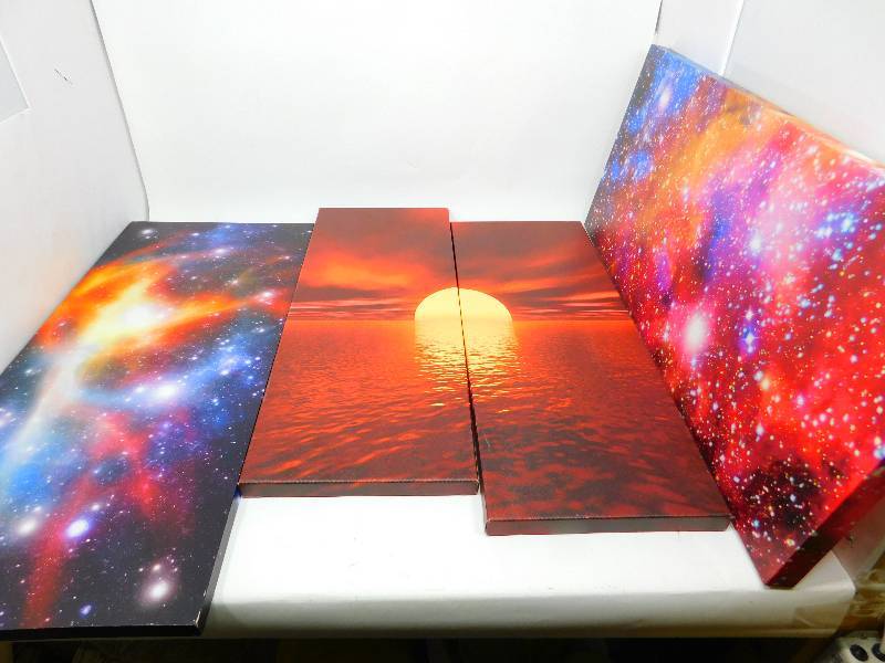 Four Colorful Canvas Prints