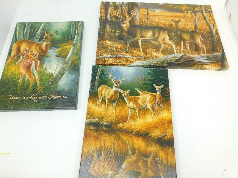 Three Deer Canvas Pictures