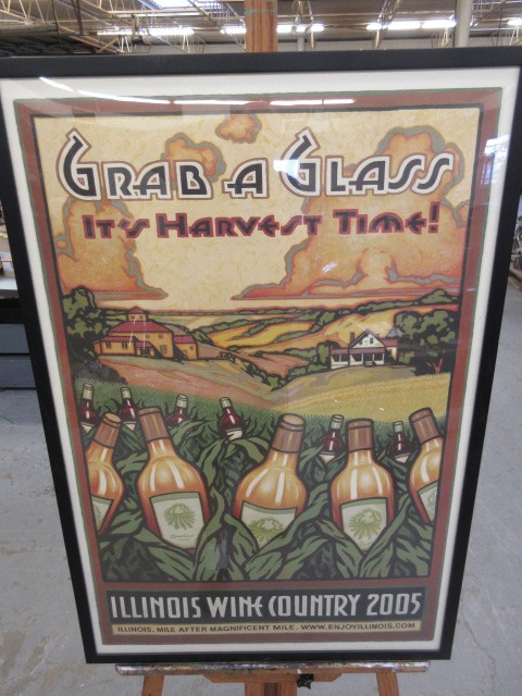 lot 613 image: ILLINOIS PROMOTIONAL TOURISM PRINTPOSTER