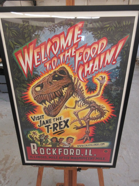 lot 615 image: ILLINOIS PROMOTIONAL TOURISM PRINTPOSTER
