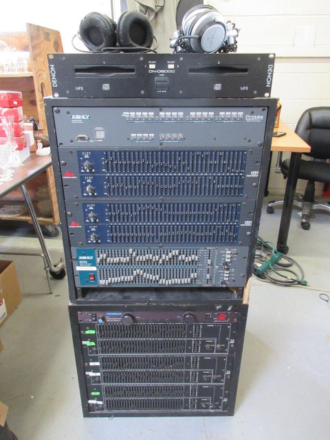 lot 636 image: SOUND AND LIGHTING CONTROL RACK SYSTEM.
