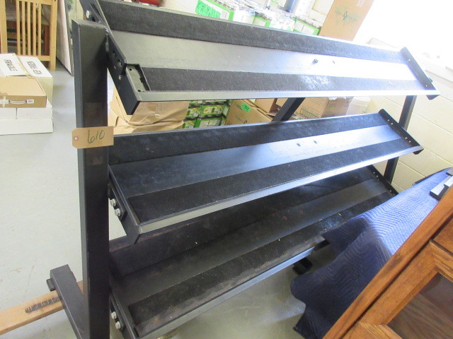 lot 610 image: YORK STEEL BARBELL RACK UNIT