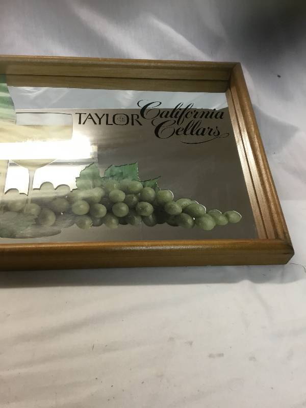 lot 4 image: Taylor California Cellars serving Tray mirror