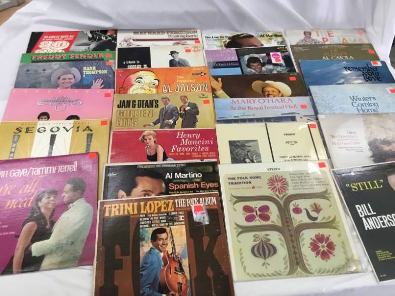 lot 64 image: 25 records Various artist and music