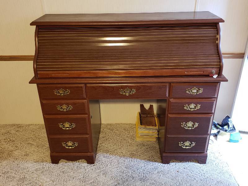 Riverside Locking Roll Top Desk Clearwater Moving Auction