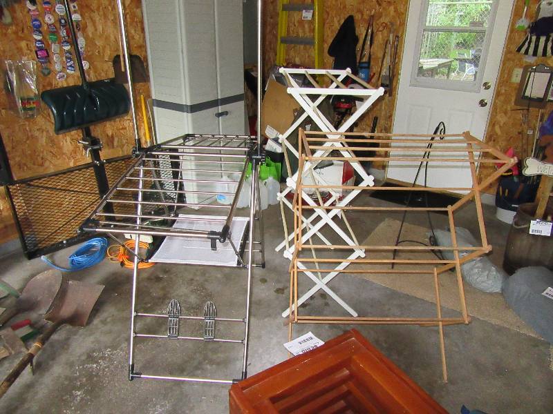 lot 202 image: Lot of 3 Foldable Drying Racks
