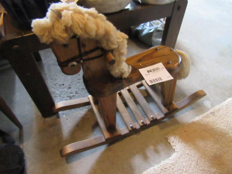 lot 121 image: Vintage Rocking Horse