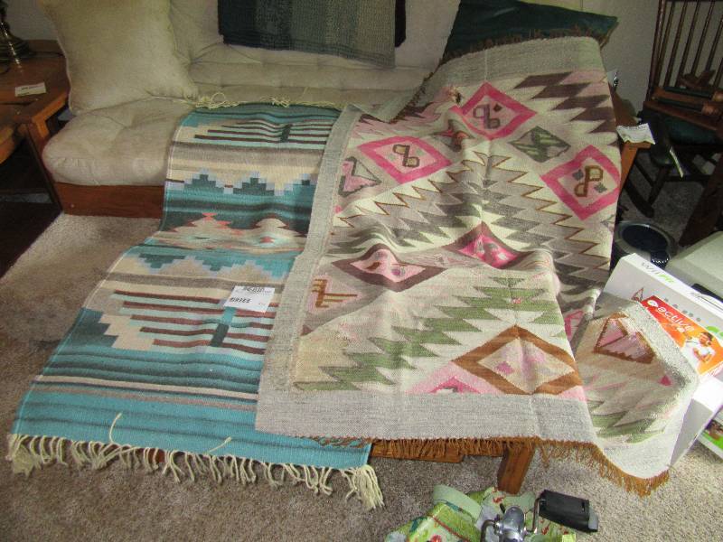 lot 210 image: 2 Native American Floor Rugs