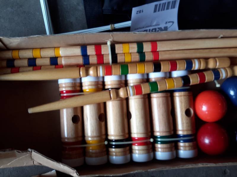 lot 182 image: 1 Croquet Set, Other Various Yard Games