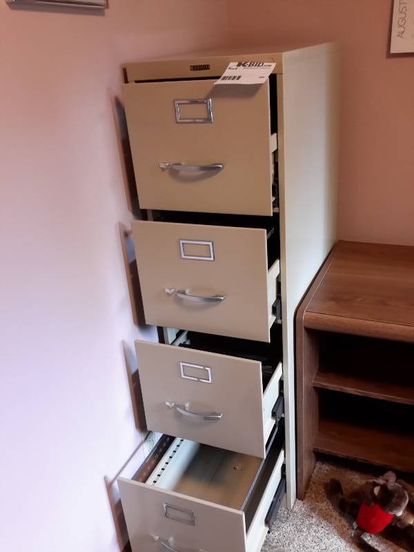lot 90 image: Anderson Hickey Four Drawer Upright Filing Cabinet