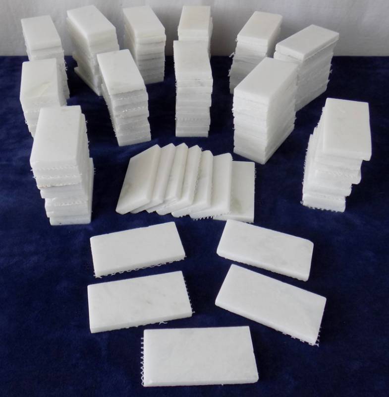 lot 10 image: 3 Styles of Tile for small projects  (2) unopened - 5 lb. containers of Whisper Grey Grout