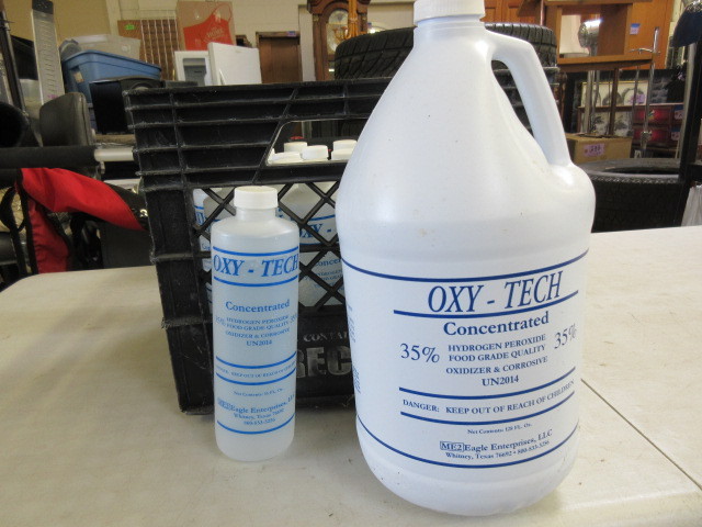 lot 703 image: FOOD GRADE HYDROGEN PEROXIDE
