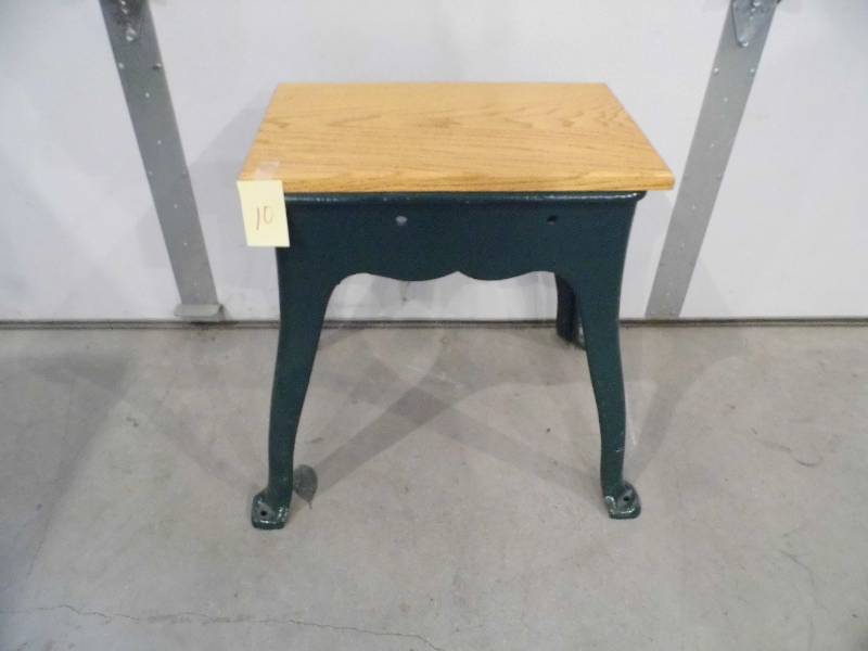 Metal Base Wooden Bench