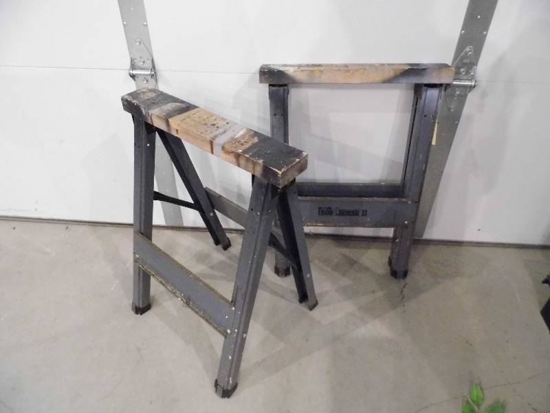 Lot of 2 Saw Horses