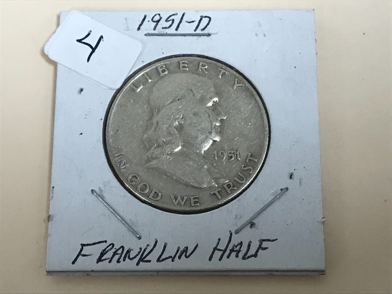 1951-D Franklin half dollar...