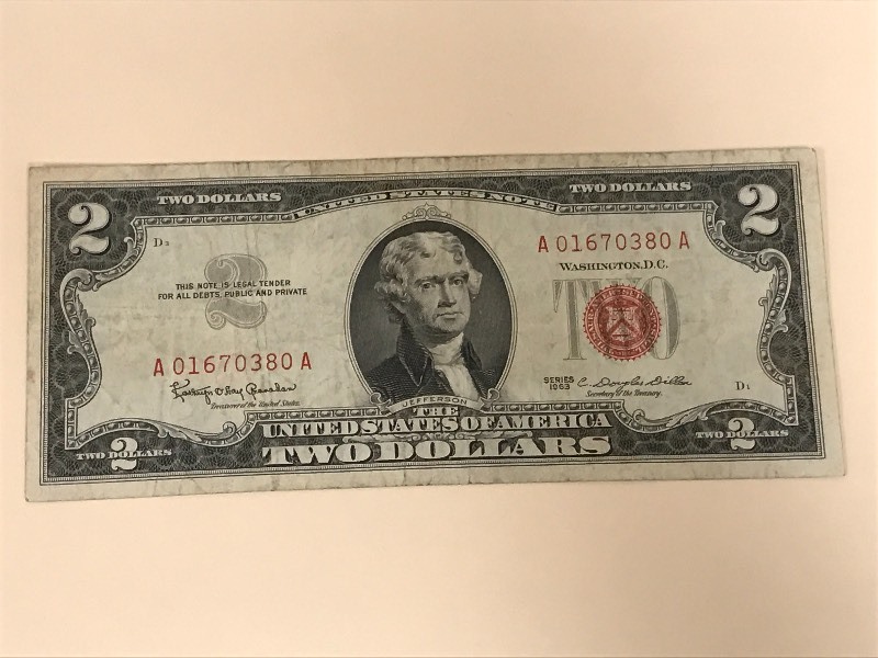 U.S. Red Seal 2 Dollar bill series ...