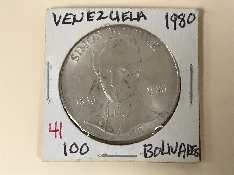 Venezuela 1980 Silver 100 Bolivares August Coins More Venezuela 1980 Silver 100 Bolivares August Coins More 3 K Bid