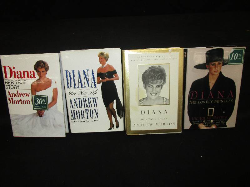 lot 183 image: 4 Princess Diana Hard Cover Books